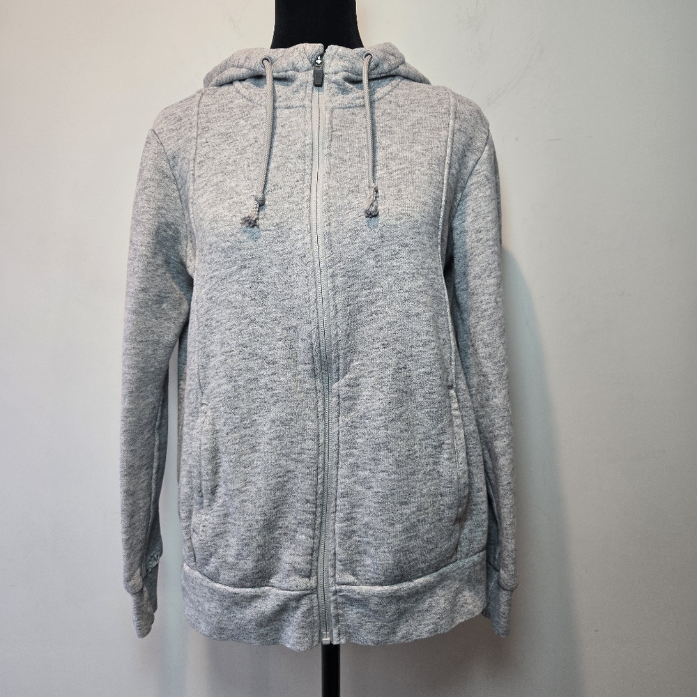 Figs Essential Gray Hoodie Jacket Women's Small Medical Scrubs Workwear - Picture 7 of 11